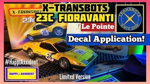 Happi Axxident DECALS X-Transbots MX-23c Fioravanti Omnibot Overdrive
