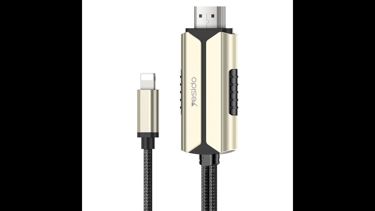 Yesido Lightning to Hdmi Adapter Cable 2M Gold Hm13