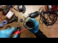 How to assemble and repair Makita 9565 1400W angle grinder 125 mm field burned