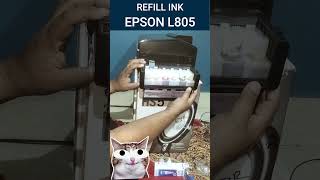 How to Refill Ink in an Epson Printer #shorts