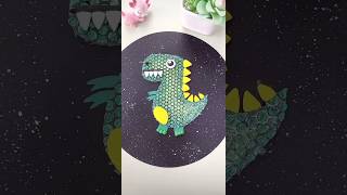 Dinosaur Bubble Wrap Craft 🦕 Easy DIY Art Idea for Kids #papercraftiq #kidscrafts