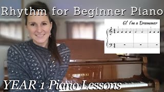 Lesson 3: Rhythm  Free Beginner Piano Lessons  Year 1, Lesson 13