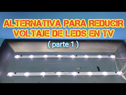 How to LOWER VOLTAGE of LED STRIPS on TV