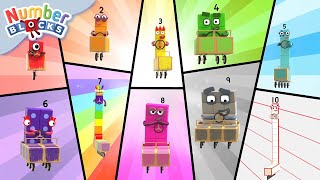 Numberblock Apprenez à compter avec les trains, les avions et les aventures automobiles 🚂✈️🚗