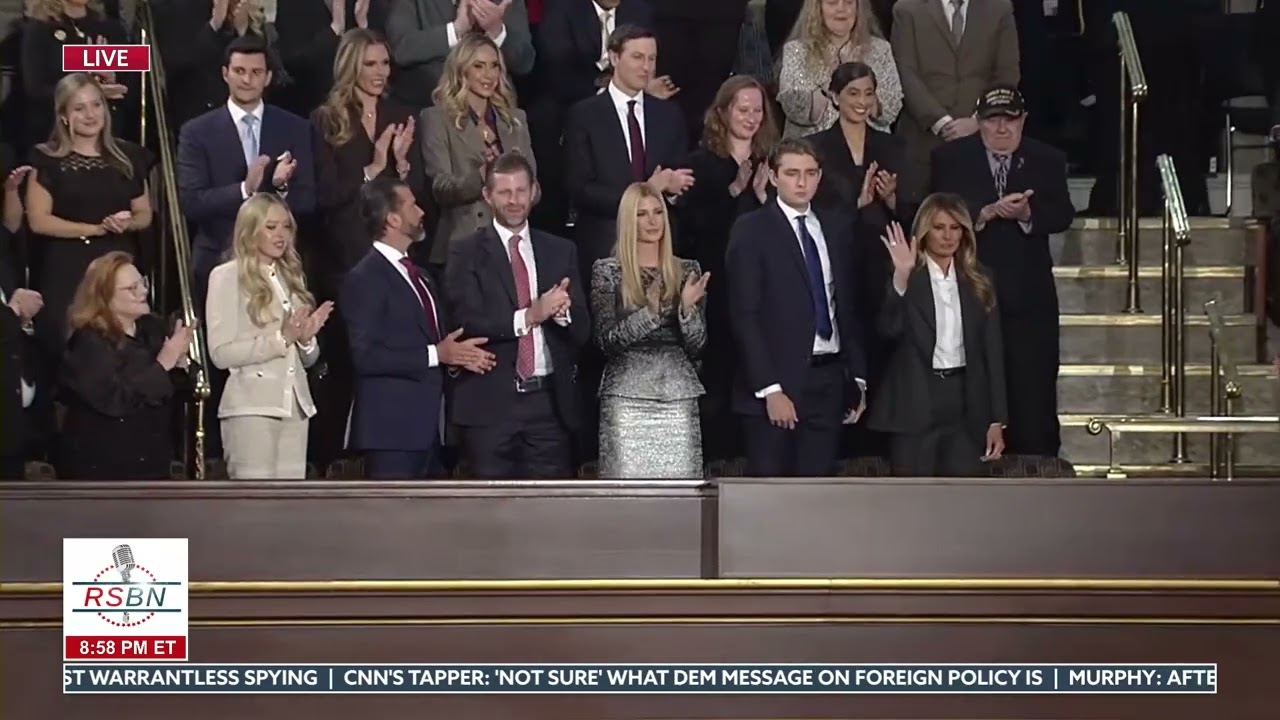 WATCH: The Trump Family, Supreme Court Justices, and More Arrive at the SOTU Address - 02/24/26