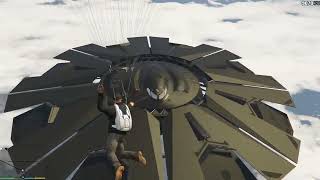 GTA V Buscando el OVNI de fort Zancudo con el BATWING