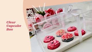 How to Fold Sweet Degrees Kitchen's Clear Cupcake Box