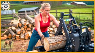 71 Mind-Blowing Firewood Processing Machines in Action! Modern Wood Cutter and Splitter Machines #19