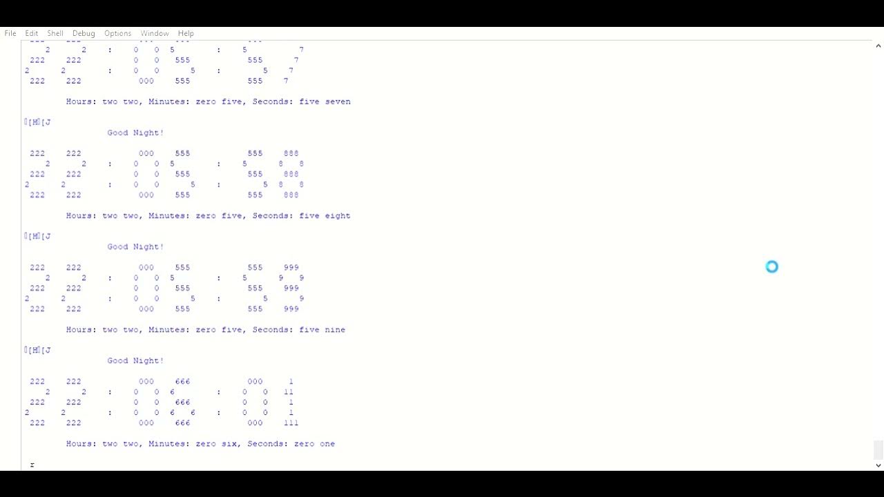 How to create digital clock using Idle python - YouTube