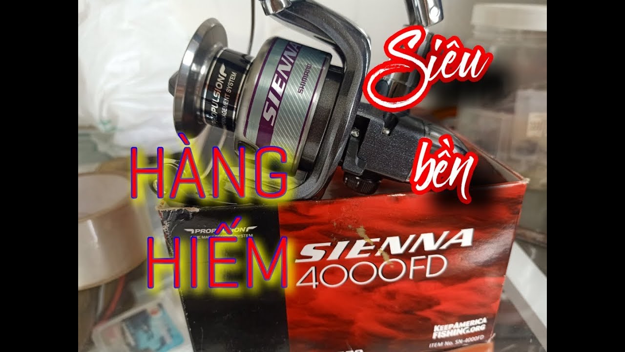 máy câu shimano sienna 4000fd Máy câu cá đứng shimano Sienna 4000FD