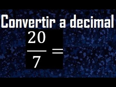 Video: ¿Cuál es la fracción de 7 20?