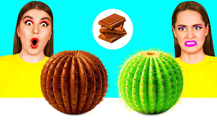 Real Food vs Chocolate Food Challenge | Awesome Kitchen Hacks by DaRaDa Best