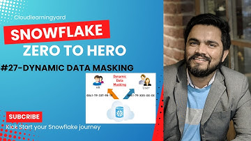 #27 Dynamic Data Masking in Snowflake | Create & Assign Policies |