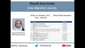 Riyadh Data Geeks - Data Migration: A Step-by-Step Approach By Nusrath Mohammed