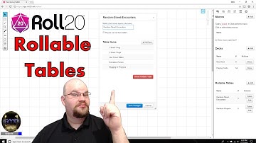 Roll20: Rollable Tables