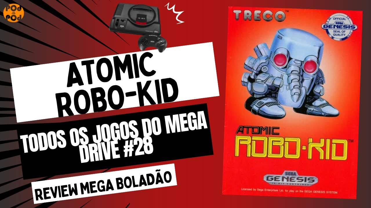 Atomic Robo Kid Per Sega Mega Drive &ndash; Cartuccia NTSC-J, 1990, Giappone