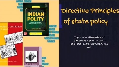 Indian Polity, Upsc pyqs - Directive principles of state policy
