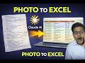 Turn ANY Photo into an Excel Sheet in 2 Mins! (Claude AI Hack)