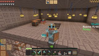 One Block Skyblock gameplay part 4 crafting and building (no commentary)