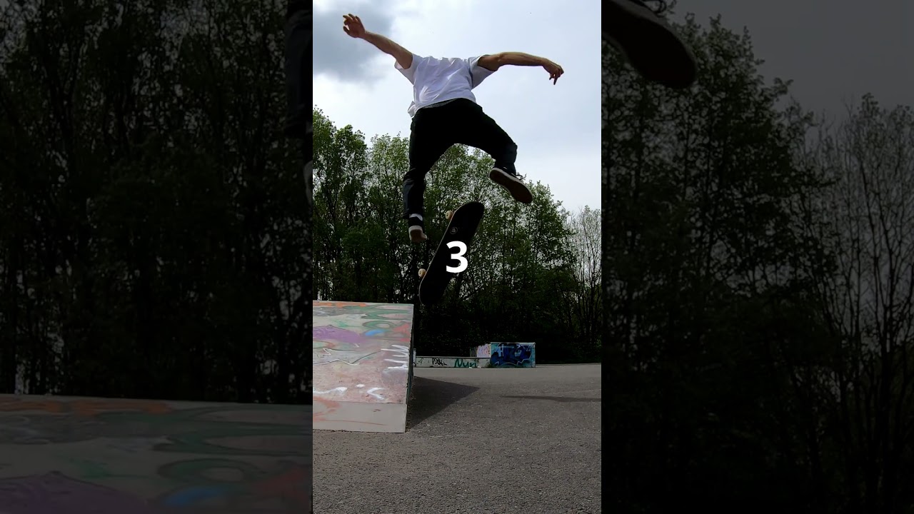 Switch Frontside Flip In Three Tries Suhl Skatepark - BoardSteinCrew Skateboarding in Germany #skate