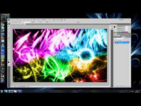 Tutorial - How To Make Abstract Colour (With Brushes) In Photoshop CS,CS,CS