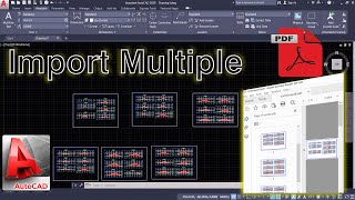 Multiple PDF importing to AutoCAD using LSP
