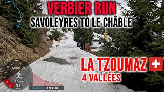 4K Skiing La Tzoumaz To Verbier, Savoleyres To Le Châble, 4Vallées Switzerland, Gopro Hero13