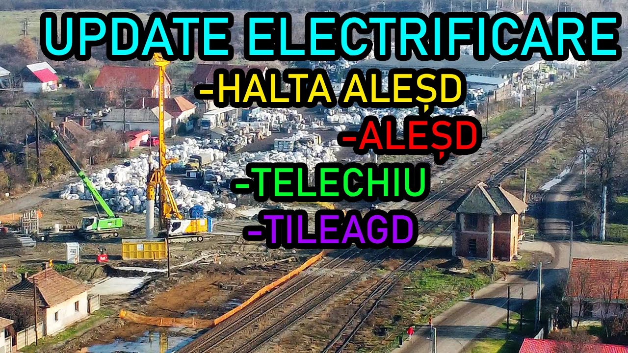 Noutăți electrificare-Halta Aleșd, Aleșd, Telechiu, Tileagd 🚧⚡🚩🚂💖