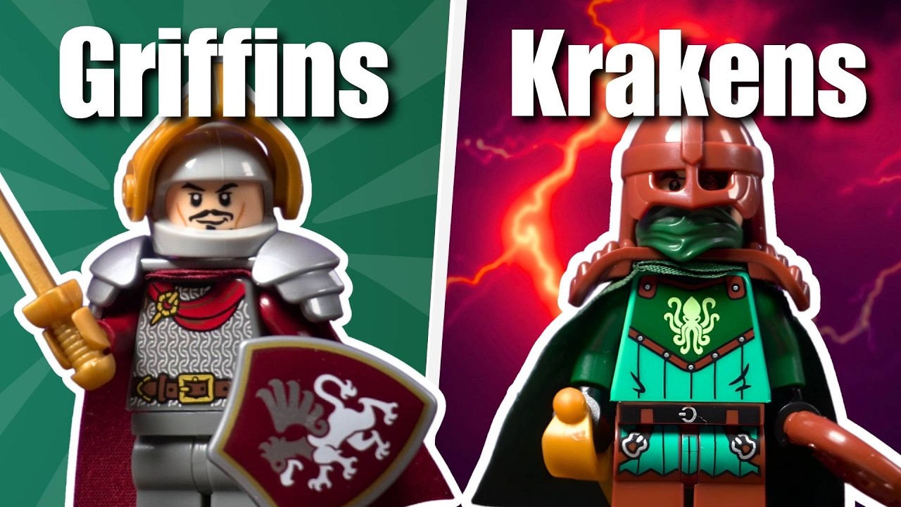 Порт Грифона против корабля Кракена | LEGO Fantasy World