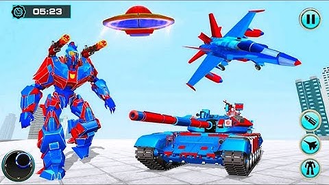 Army Tank Robot Transform War: Tank Transportation Plane Game - Android Gameplay