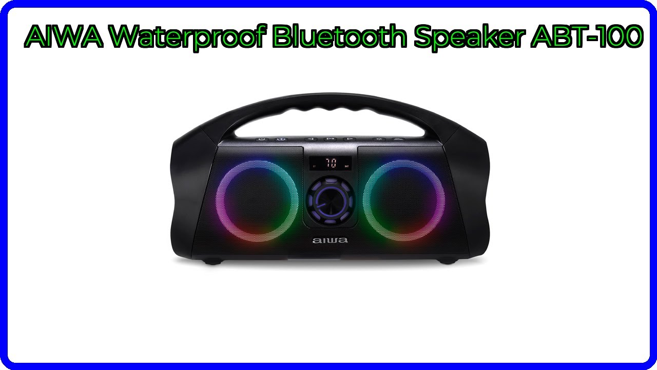 REVIEW (2026): AIWA Waterproof Bluetooth Speaker ABT-100