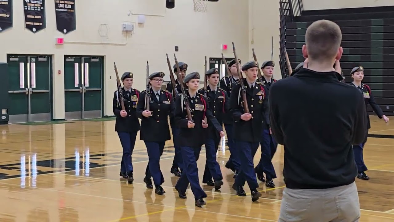 NBHS armed platoon Drill Meet 4