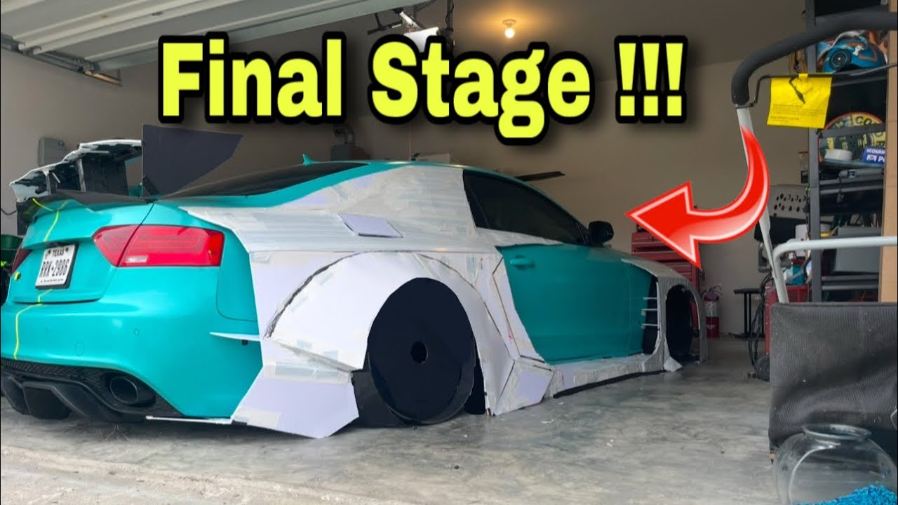 Audi A5 WIDE BODY BIG TURBO BUILD !!!! FINAL STAGE READY TO FIBER GLASS
