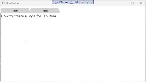 WPF Tab control with customized tab items