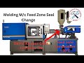 Molding 100t L&T Feed zone O Ring Change.matirials ka gulla jam raha.@MaintenanceEngineeringjugad