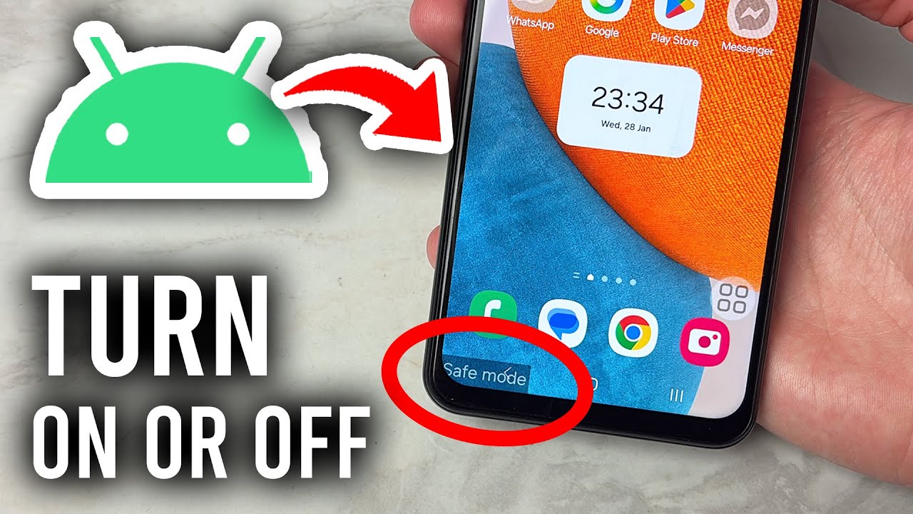 How To Turn On or Off Safe Mode On ANY Android - Step By Step - YouTube