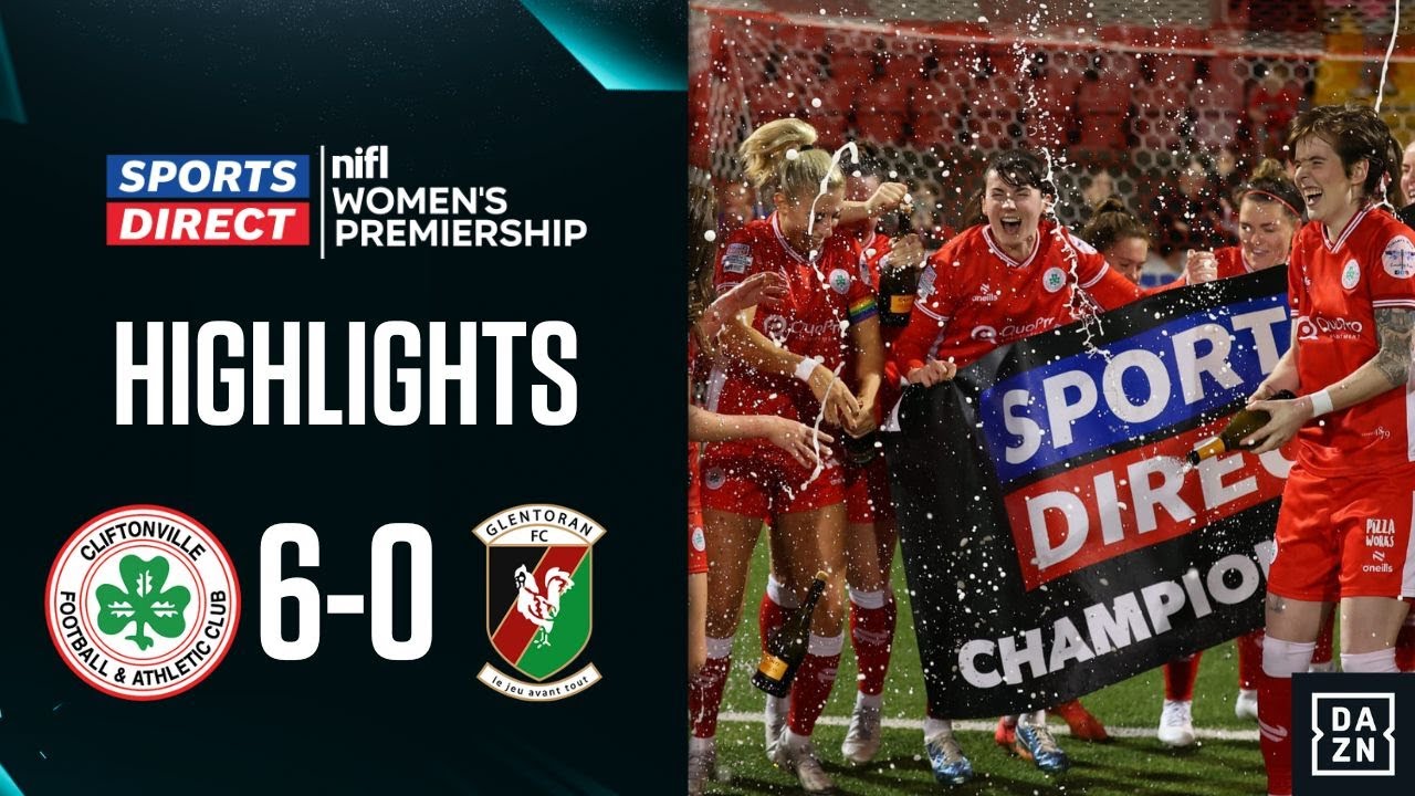 REDS ARE CHAMPIONS! | Cliftonville Ladies 6-0 Glentoran Women | 