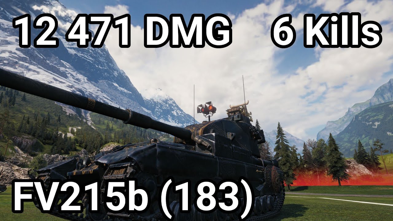 12,400+ DAMAGE! FV215b (183) The Death Star God Mode