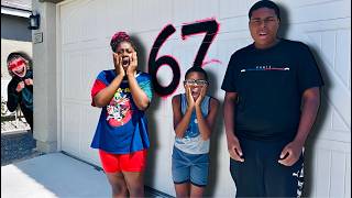 67 KID Left A MESSAGE On Our Garage!