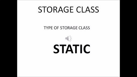 STATIC- Storage class in c-52