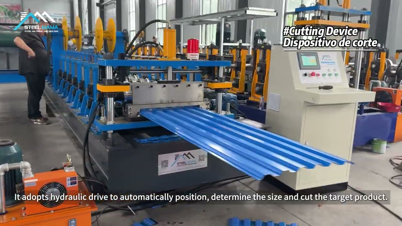 This video shows the production process of a high-quality Australia type shutter door Machine