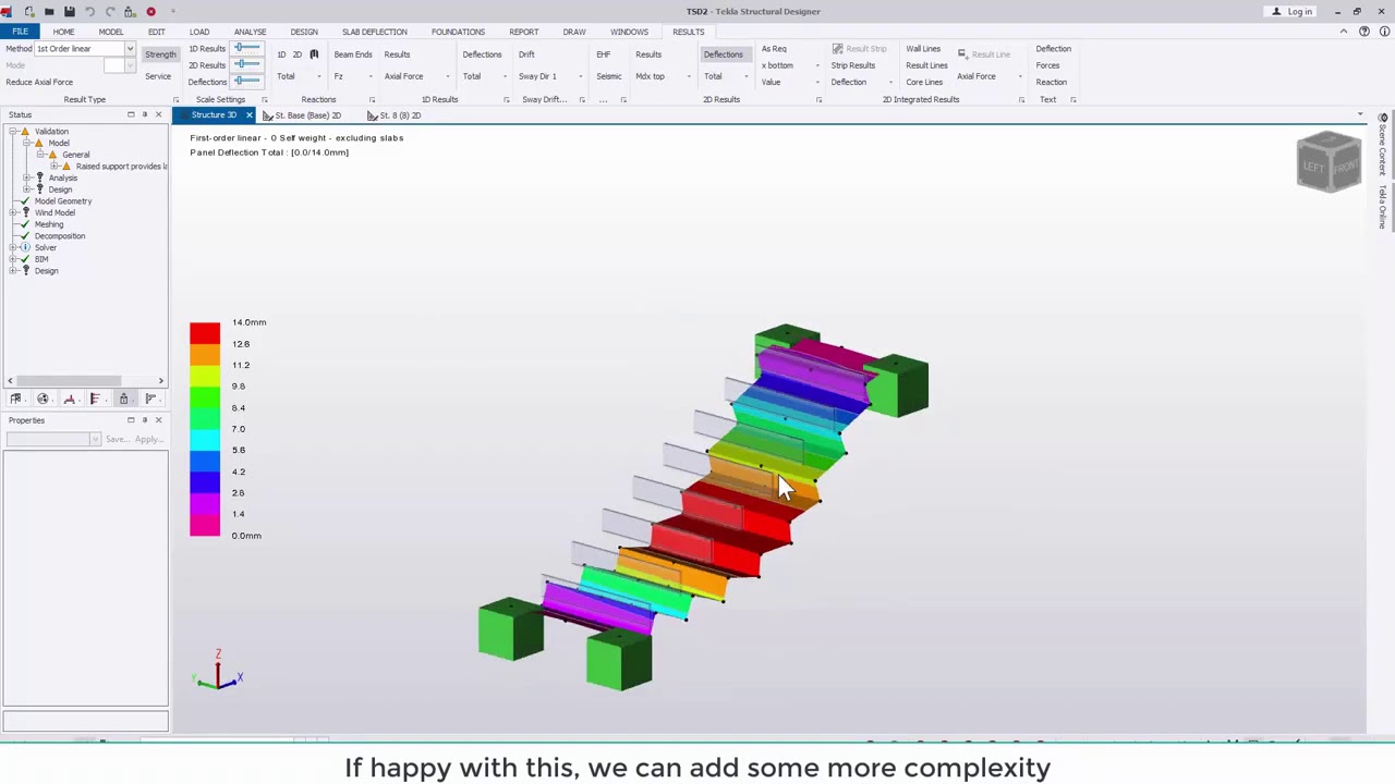 Tekla Structural Designer 2020   Modelling and analysing stairs