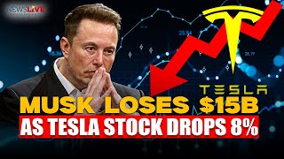 Tesla Stock Dips 8%, Musk’s Net Worth Declines $15B