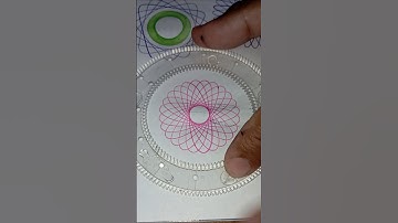How many rotations did the pen make in total ?#shorts  #spirograph