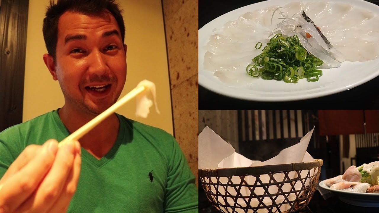 Eating Fugu Fish (Pufferfish) in Japan YouTube