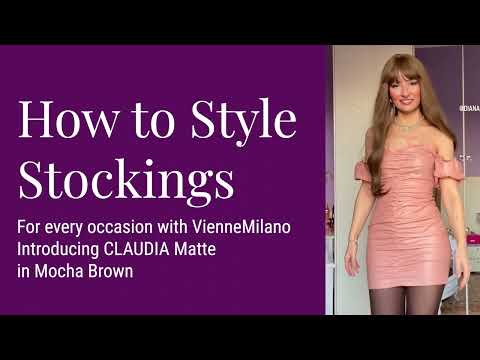 How To Wear Brown Matte Stockings