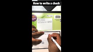 How to write a check