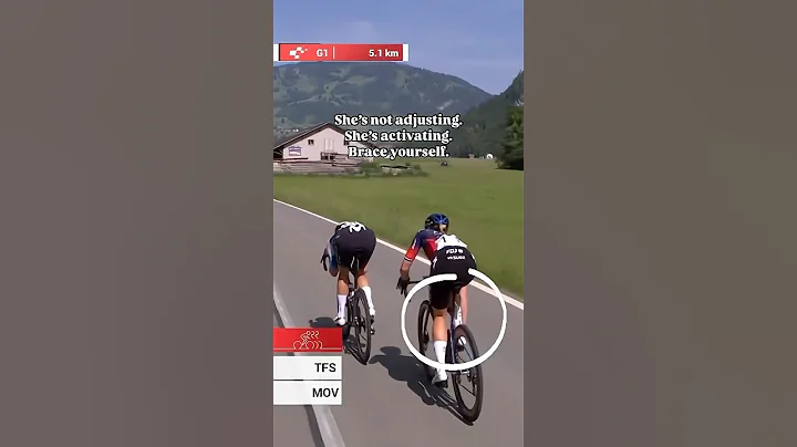 Cyclist's Secret Move Before the Sprint!
