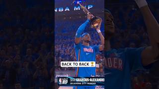 SGA receives his back-to-back Michael Jordan trophy as 2025-26 Kia NBA MVP!