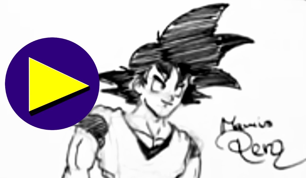 Son Goku Zeichnen Lernen How To Draw Youtube